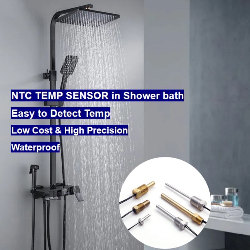 NTC термисторен сензор за температура в цифров душ за баня
